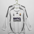 Real Madrid C.F. 2006-2007 Season Home Long Sleeve Retro Football Jersey Trikot Maillot