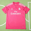 Real Madrid C.F. 2014-2015 Season Away Pink Retro Football Jersey Trikot Maillot