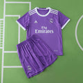 Real Madrid C.F. 2016-2017 Season Kids Away Retro Football  Jersey Trikot Maillot
