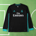 Real Madrid C.F. 2017-2018 Season Away Long Sleeve Retro Football Jersey Trikot Maillot