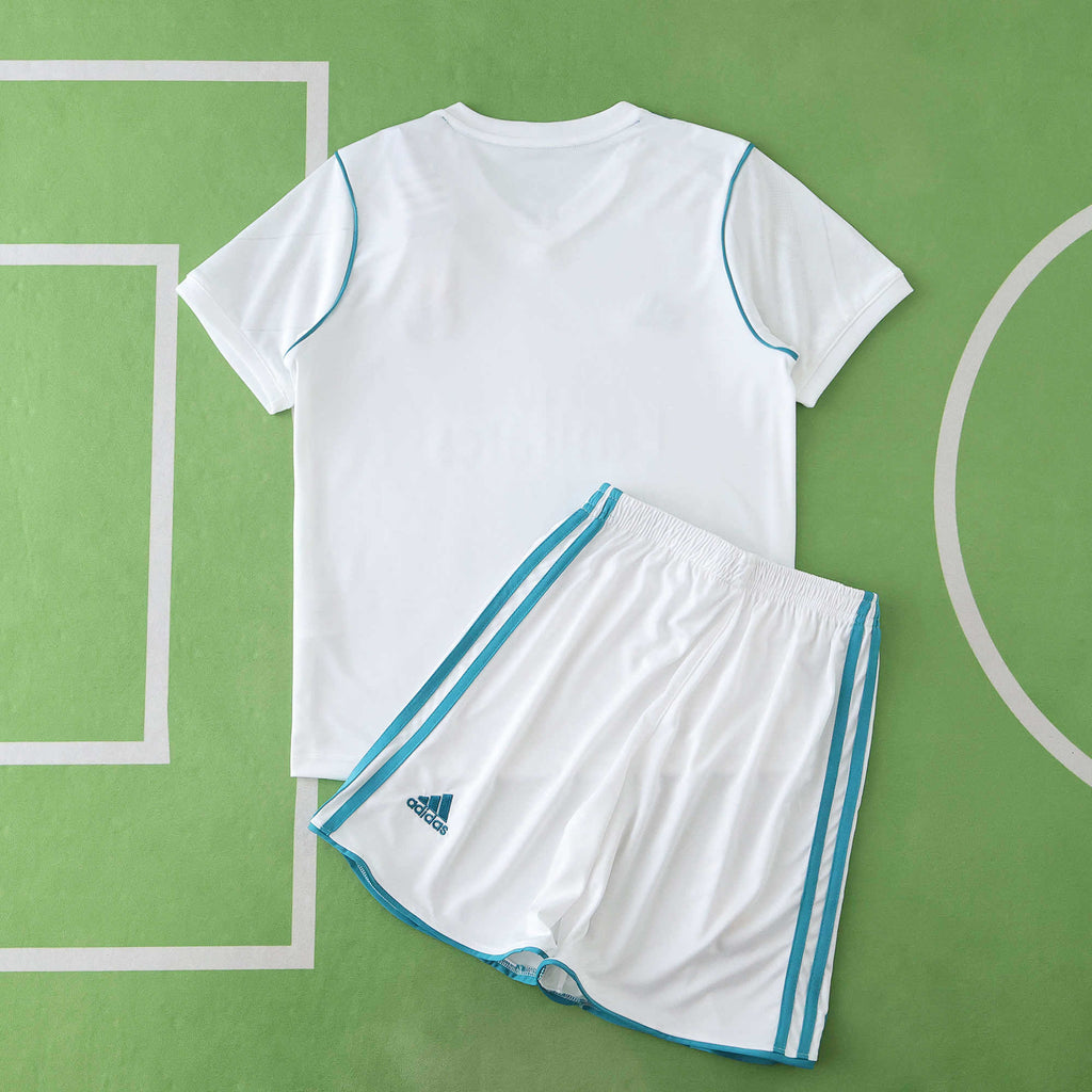 Real Madrid C.F. 2017-2018 Season Kids Home Retro Football Jersey Trikot Maillot V2