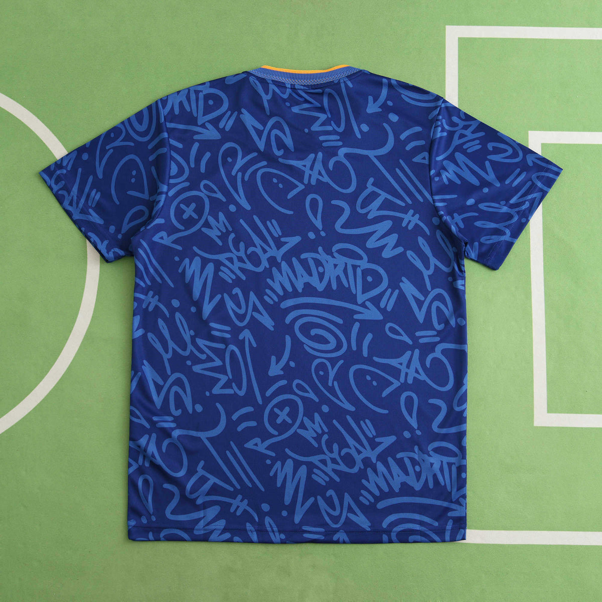 Real Madrid C.F. 2021-2022 Season Away Blue Retro Football Jersey Trikot Maillot V2