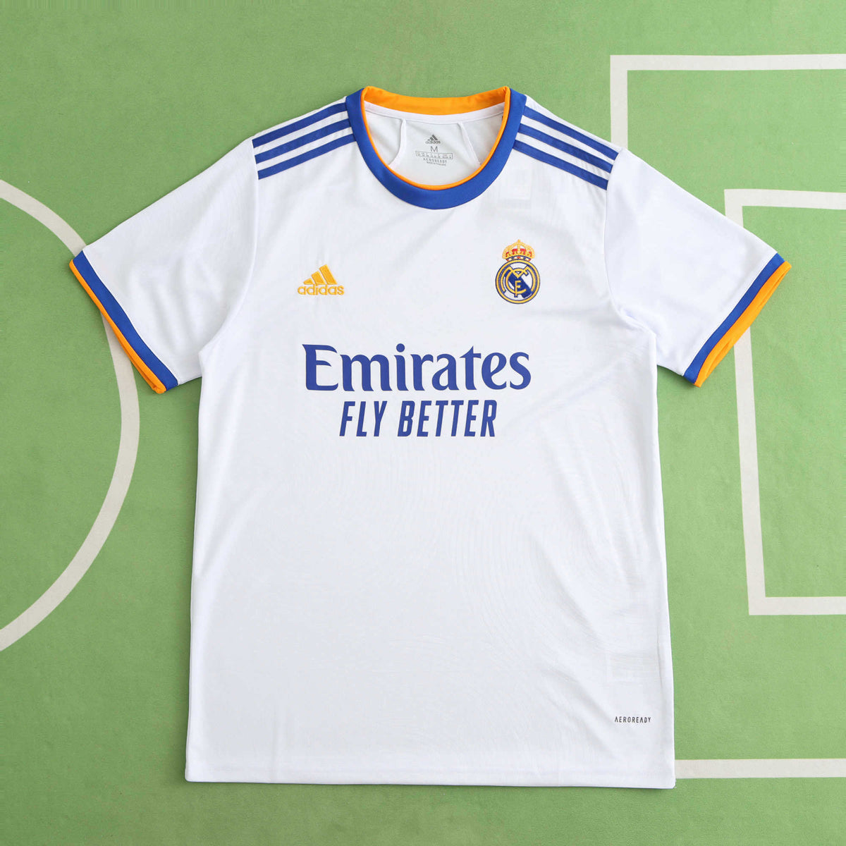 Real Madrid C.F. 2021-2022 Season Home White Retro Football Jersey Trikot Maillot