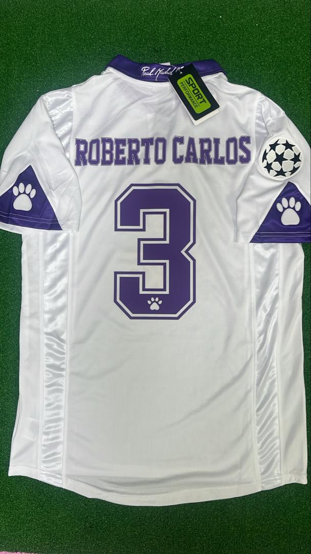Roberto Carlos Retro Football Jersey – Back View