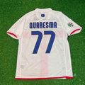 Ricardo Quaresma #77 Inter Away White Red Retro Jersey – Back View