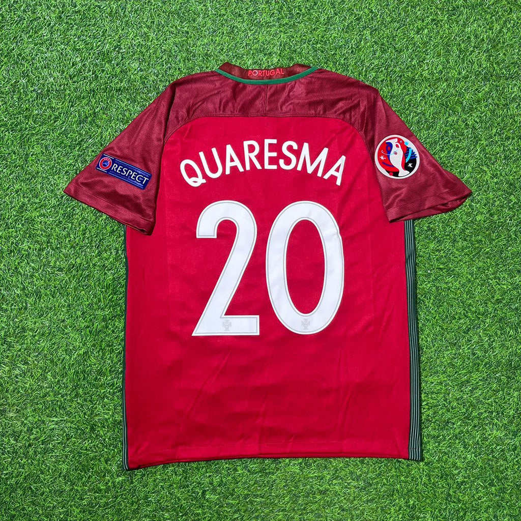 Ricardo Quaresma Portugal EURO 2016 Final Retro Jersey – Back View