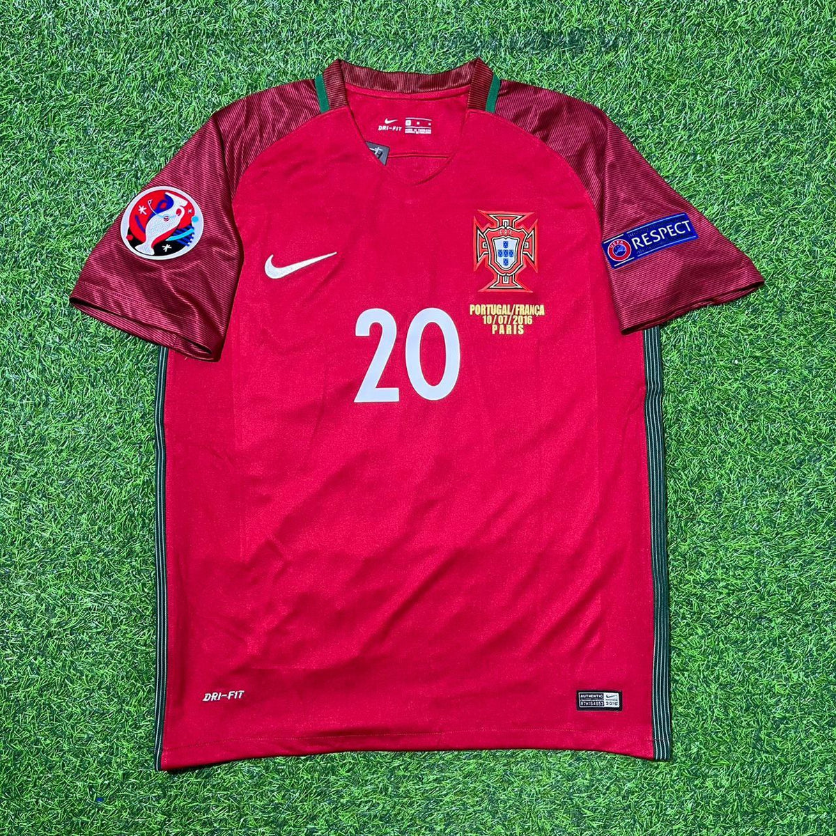 Ricardo Quaresma Portugal EURO 2016 Final Retro Jersey – Front View