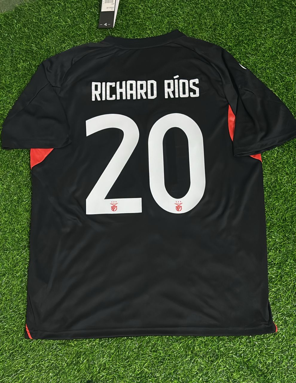 Richard Rios Benfica New Season Away Black Jersey – Back View