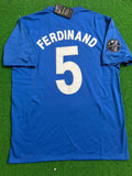 Rio Ferdinand Manchester United 2008 Retro Soccer Jersey – Back View