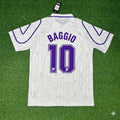 Roberto Baggio Fiorentina White Retro Football Jersey – Back View