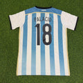 Rodrigo Palacio Argentina 2014 World Cup Home Retro Jersey – Back View