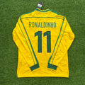 Ronaldinho Gaúcho 11 - Brazil 1998 World Cup Retro Football Kit Jersey – Back View