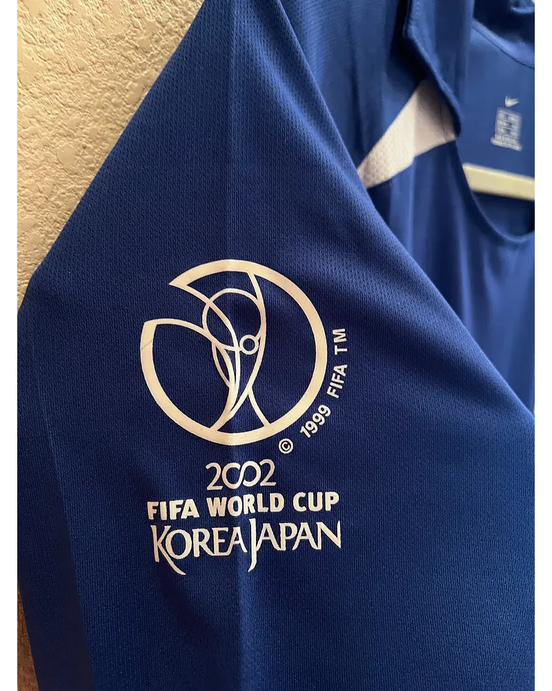 Ronaldo Nazario Brazil 2002 World Cup Blue Retro Football Jersey – 4