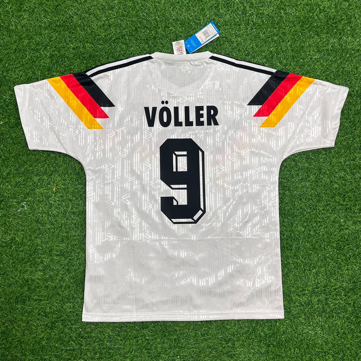 Rudi Voller Germany Deutschland Retro Kids 1990 World Cup Jersey - Deutschland Retro Kinder WM 1990 – Detailed View