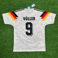 Rudi Völler Germany Deutschland Retro 1990 World Cup Jersey - Deutschland Retro- WM 1990 – Back View