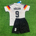Rudi Voller Germany Deutschland Retro Kids 1990 World Cup Jersey - Deutschland Retro Kinder WM 1990 – Back View