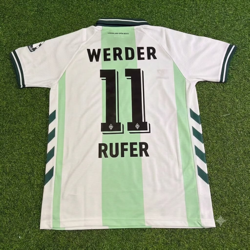 Wynton Rufer Werder Bremen Special Football Jersey – Back View