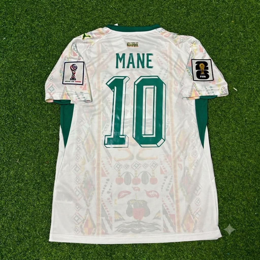 Sadio Mane Senegal World Cup 2026 Home Jersey – Back View