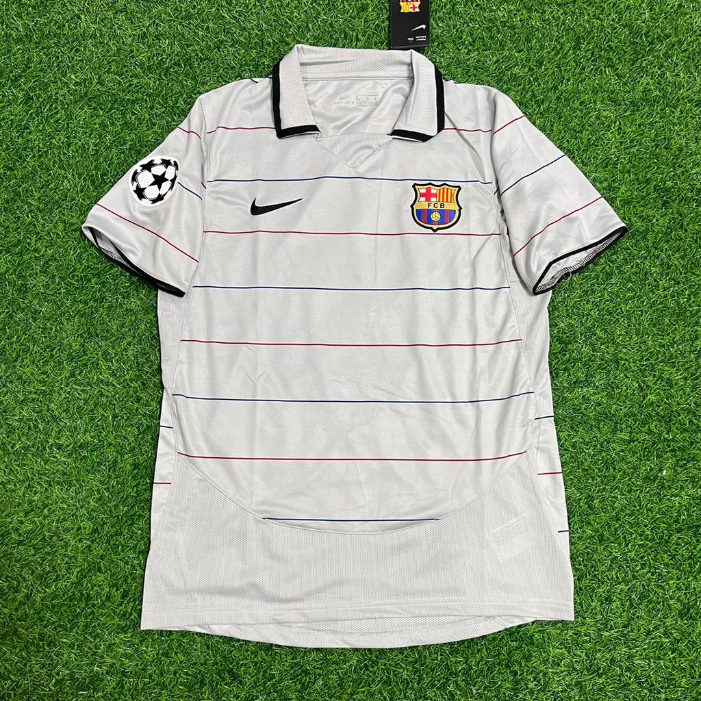Samuel Eto`o #9 - Barcelona 2004/2005 Blue Garnet Retro Jersey – Front View
