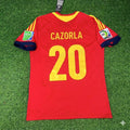 2013 Santi Cazorla Spain Confederations Cup Retro Football Jersey – Back View