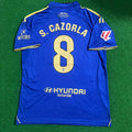 Santi Cazorla 8 – Real Oviedo New Season Legend Gold Kit Soccer Jersey – | | | – Back View