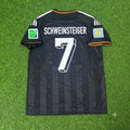 2014 Germany World Cup Bastian Schweinsteiger Special Edition Black Retro Football Jersey – Back View