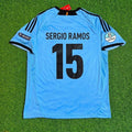 Sergio Ramos Spain EURO 2012 Final Retro Football Jersey – Back View