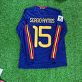 Sergio Ramos - Spain 2010 World Cup Final Retro Jersey – Back View