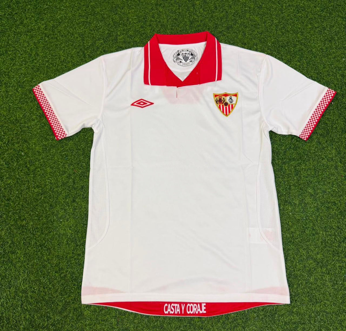 Frederic Kanoute Sevilla Commemorative Red Home Retro Football Jersey – Front View