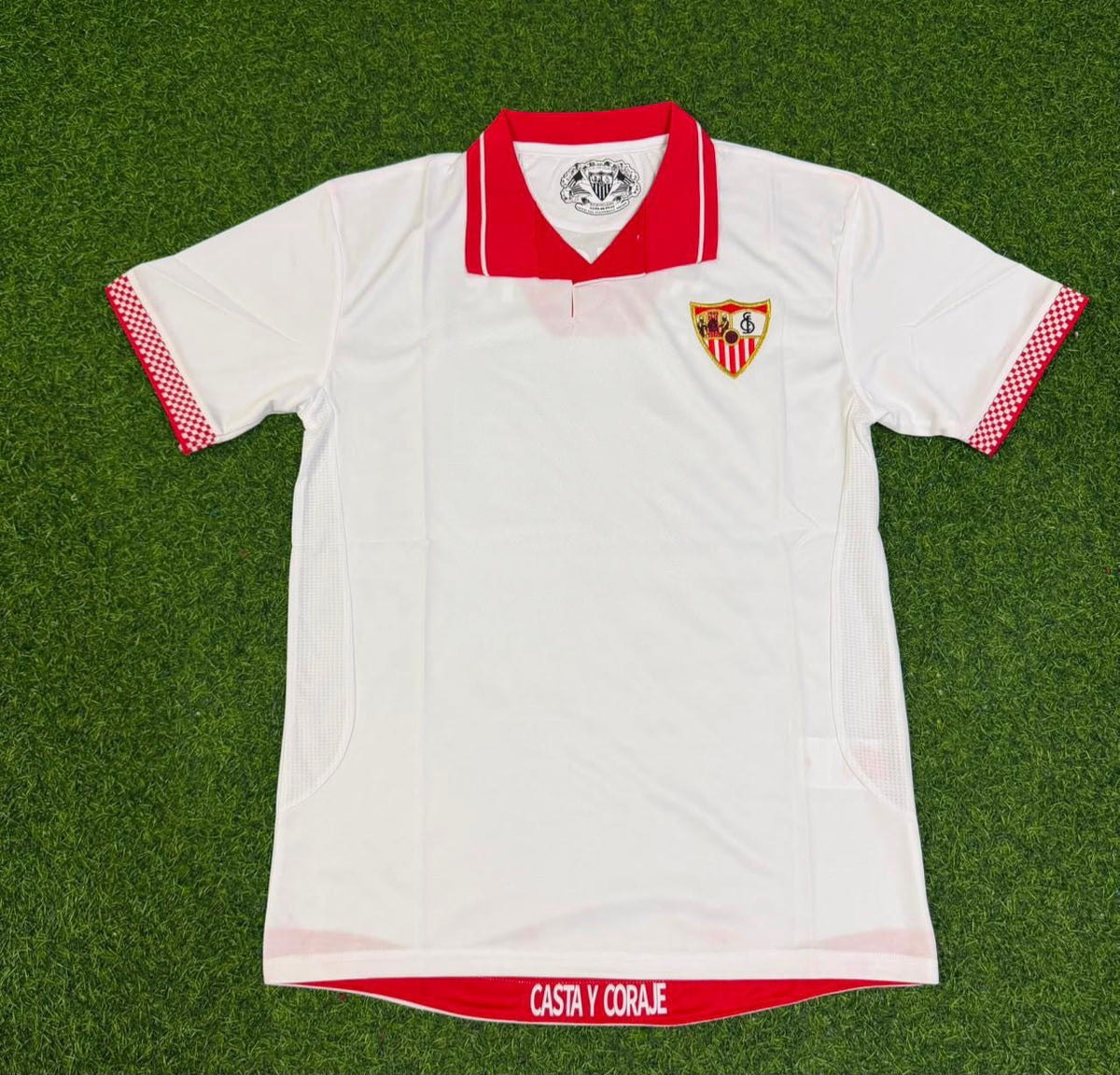 Sevilla 2012/2013 Red Home Retro Football Jersey – Front View