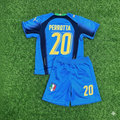 Italy 2006 World Cup Final Retro Kids Jersey Kinder – Simone Perrotta 20- – Back View