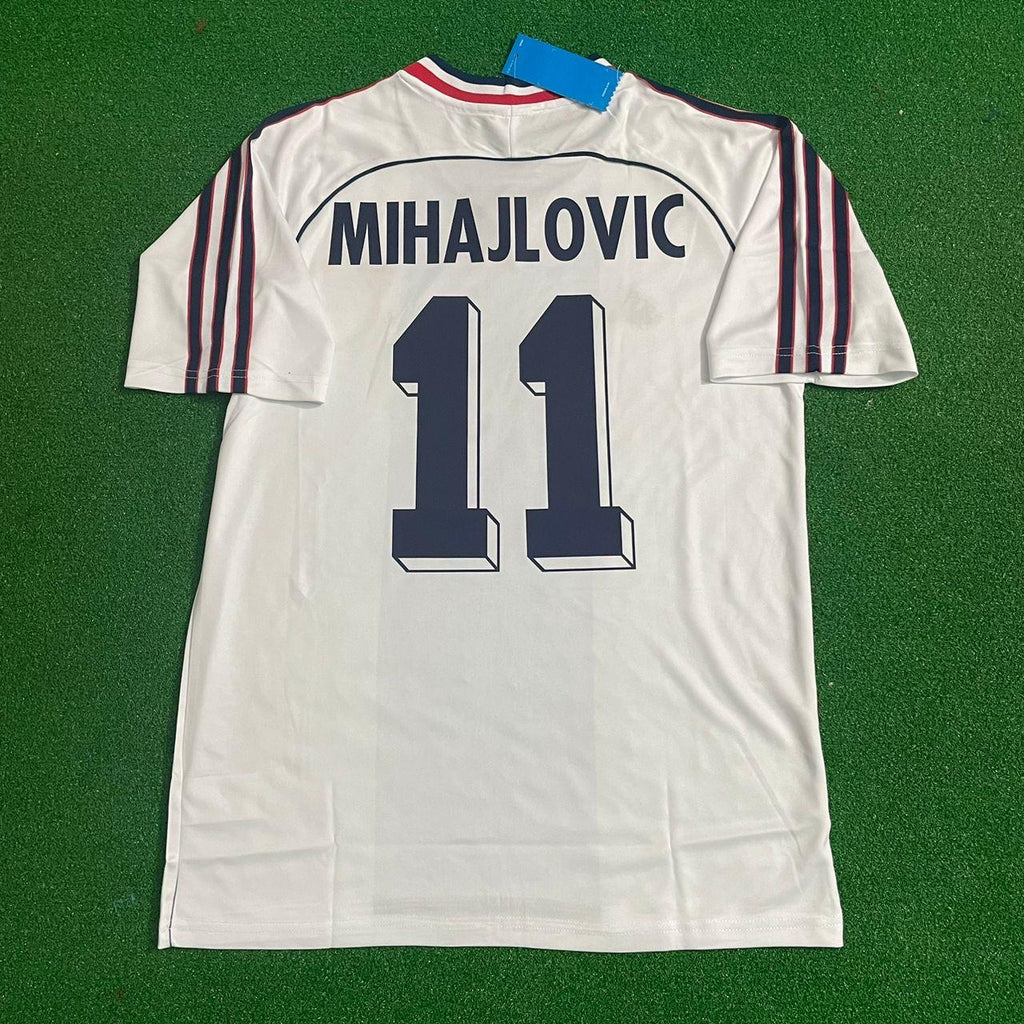 Sinisa Mihajlovic Yugoslavia Retro Black Kit Jersey – Detailed View