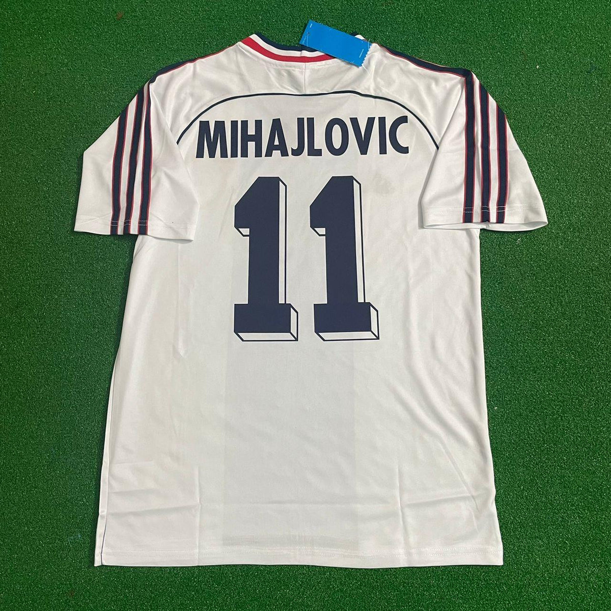 Sinisa Mihajlovic Yugoslavia Retro Black Kit Jersey – Detailed View