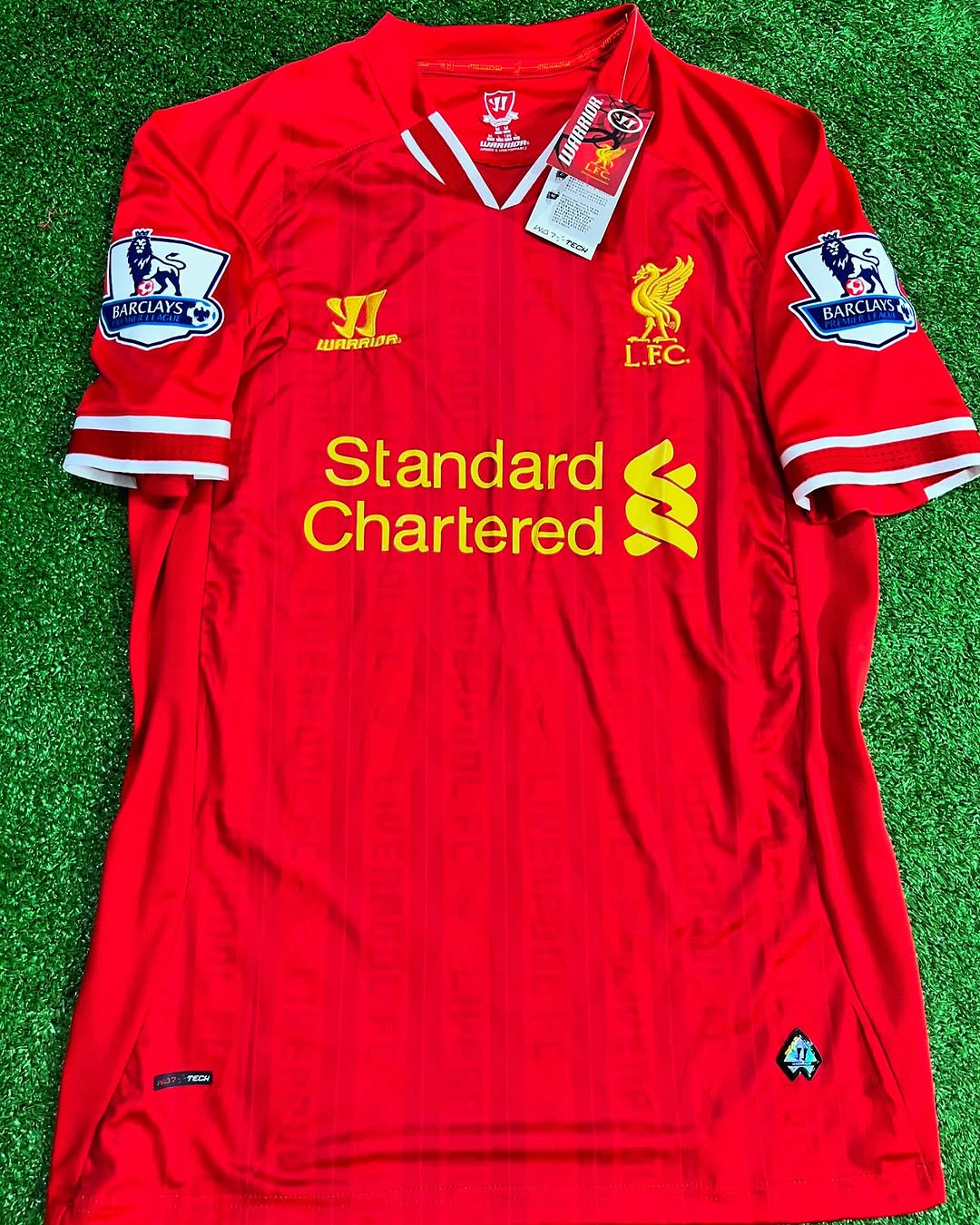 2013 Martin Skrtel Liverpool 2014 Season Red Retro Football Jersey – Detailed View
