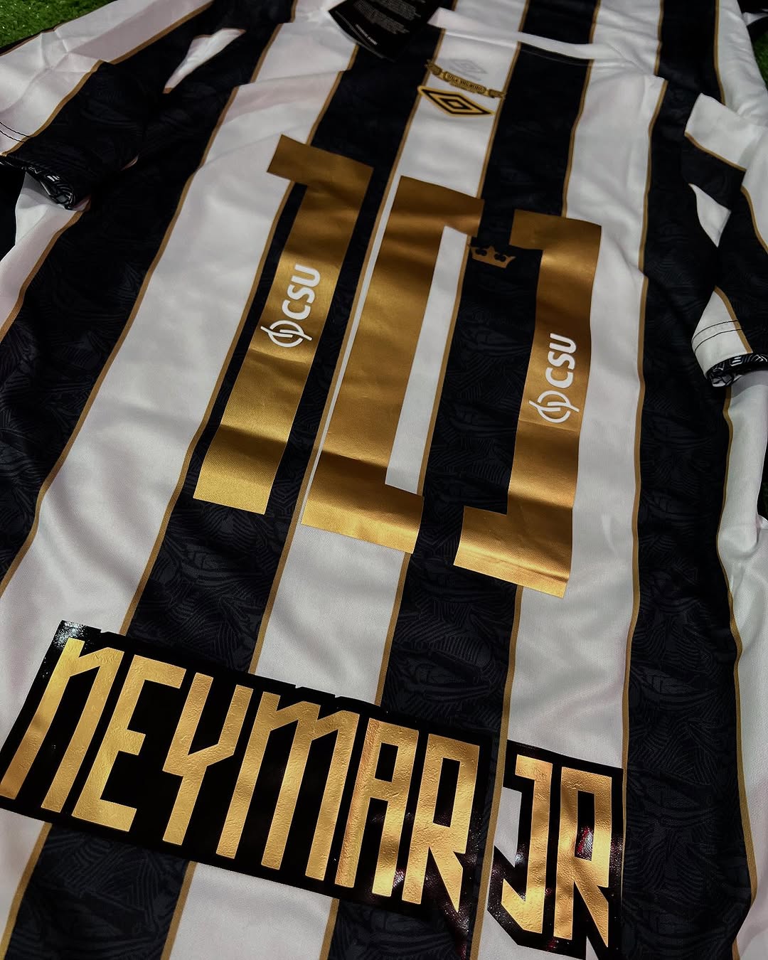 Neymar JR Santos Black Stripe Football Jersey – 4