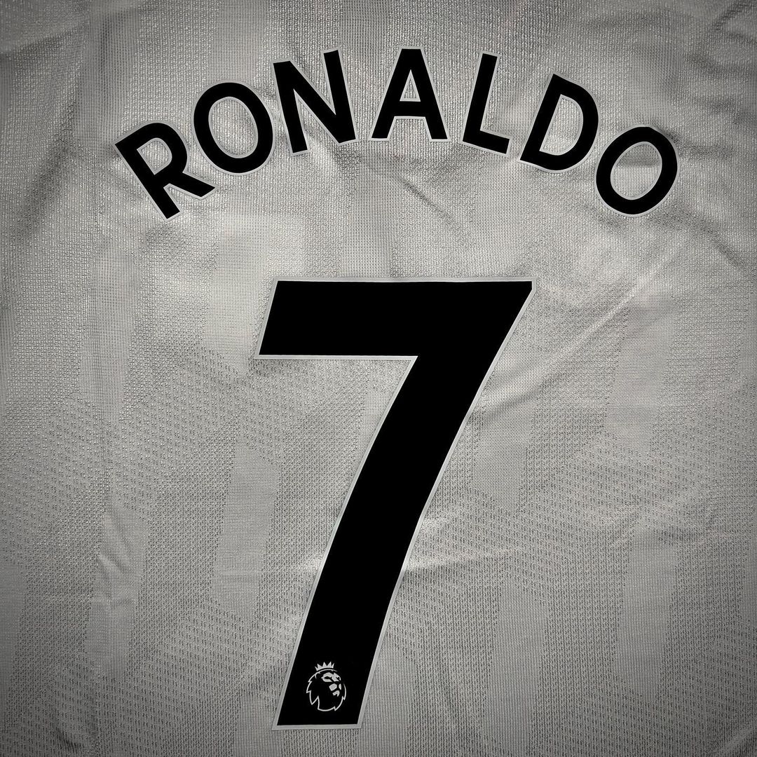 2022 Cristiano Ronaldo Manchester United White 2023 Premier League Football Jersey – Detailed View
