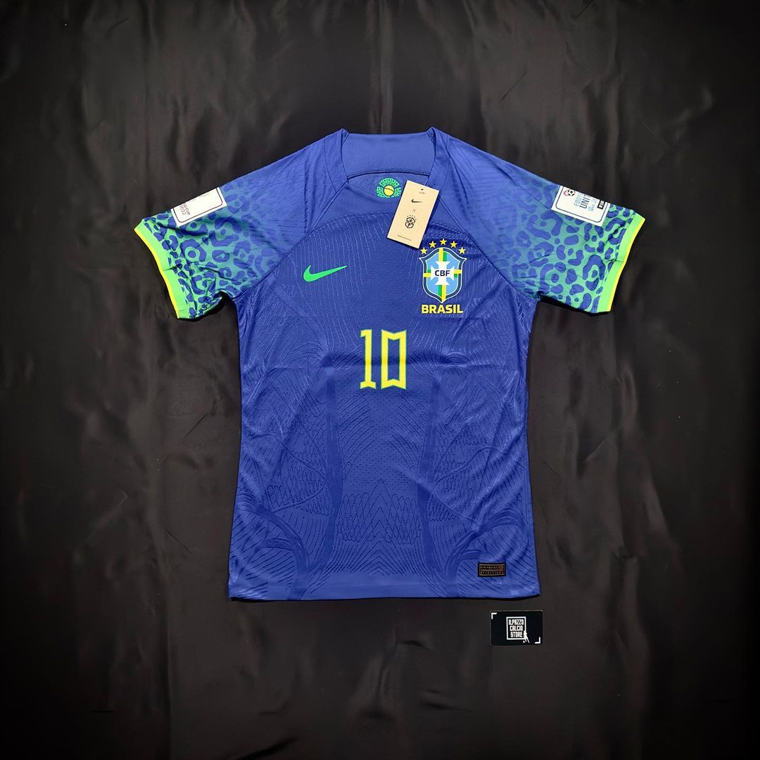 2022 Brazil World Cup Neymar Jr Retro Football Jersey – 4