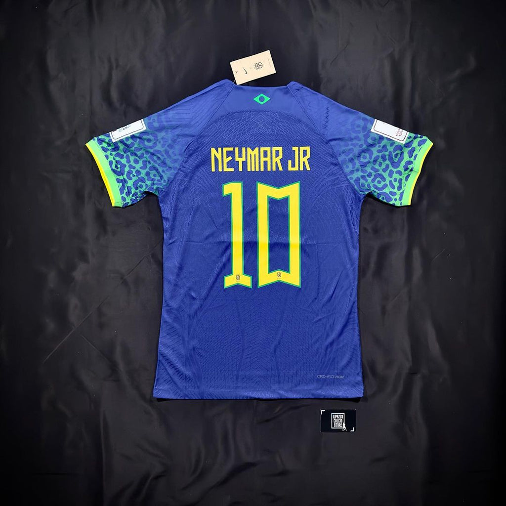 2022 Brazil World Cup Neymar Jr Retro Football Jersey – Detailed View
