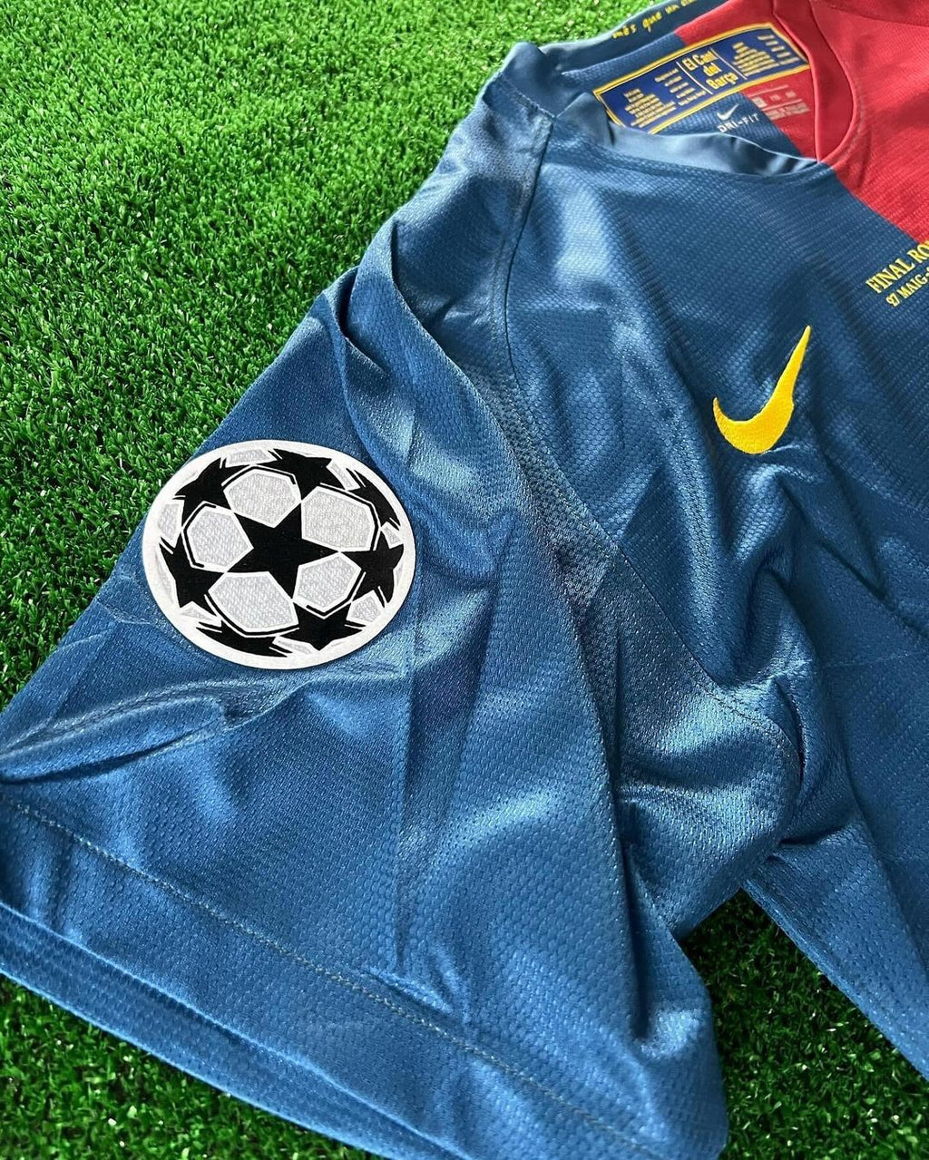 2009 Lionel Messi Barcelona Roma Final Retro Football Jersey – 7