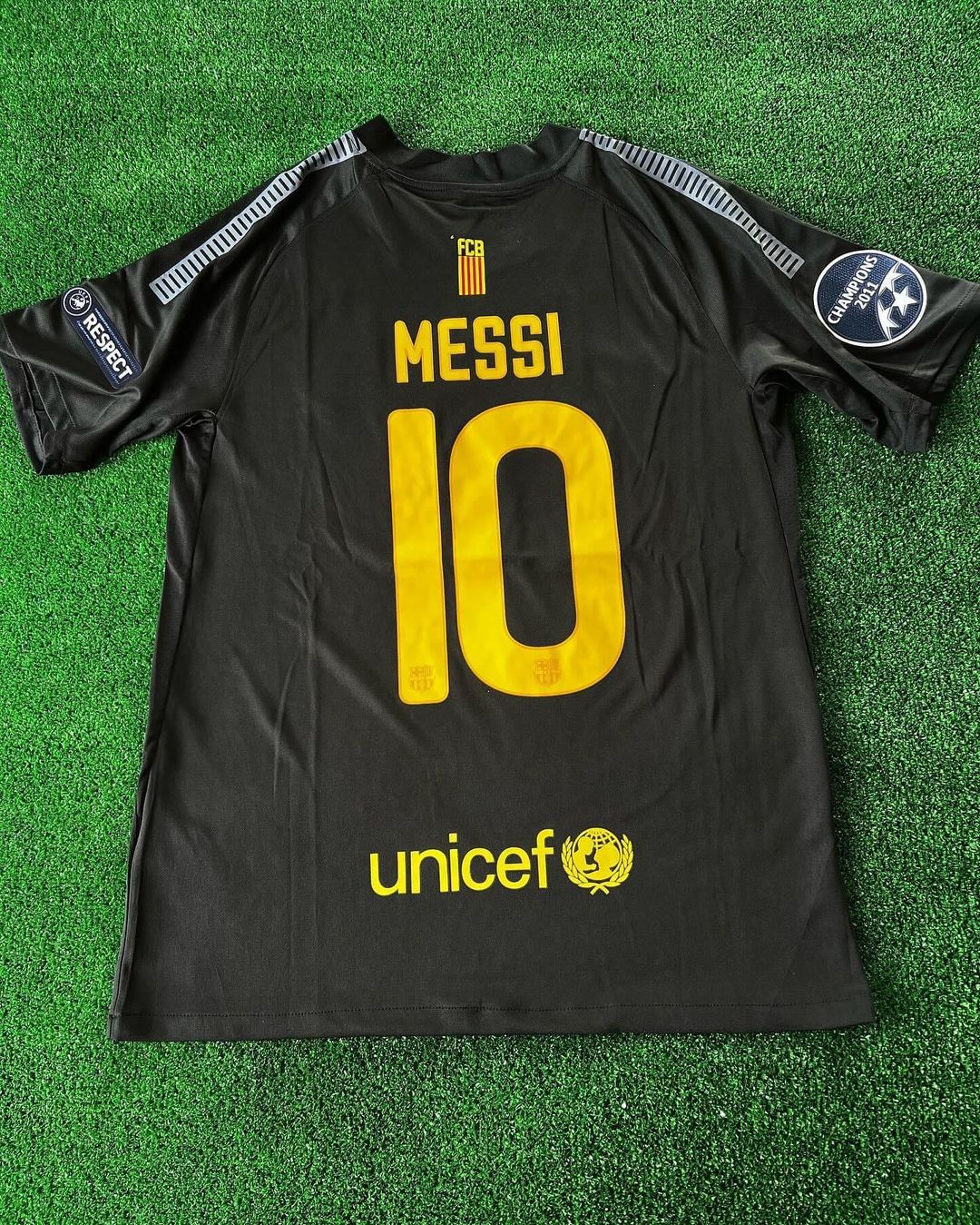 Lionel Messi Black Barcelona 2011/12 Retro Kit Shirt Jersey – 9
