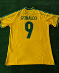 Phenomenon Ronaldo Nazario Brazil Retro Football Jersey – Back View