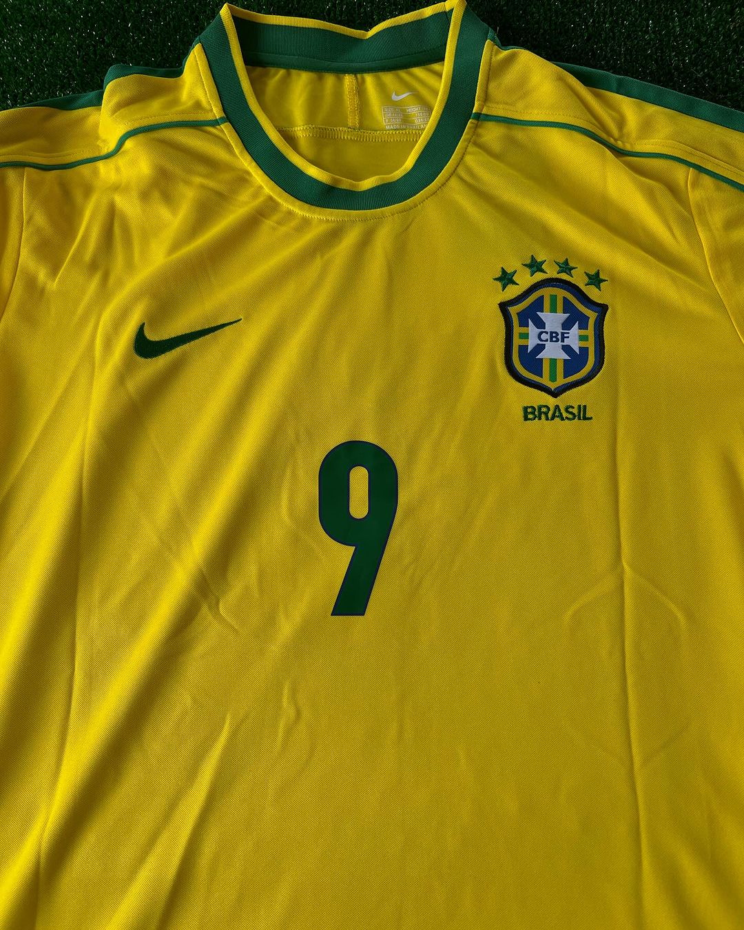 Phenomenon Ronaldo Nazario Brazil Retro Football Jersey – 5