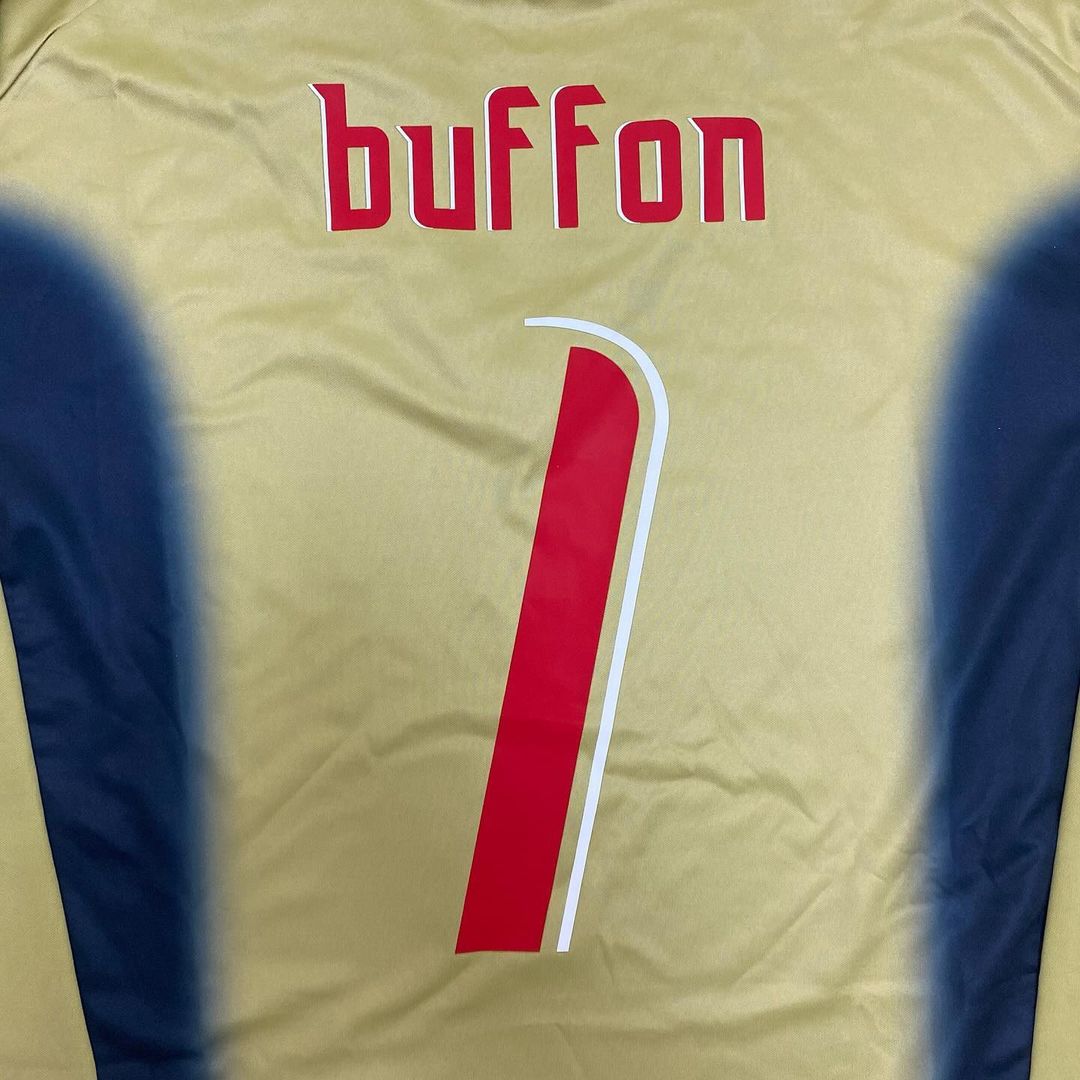 2006 Italy World Cup Retro Goalkeeper Football Jersey Gianluigi Buffon