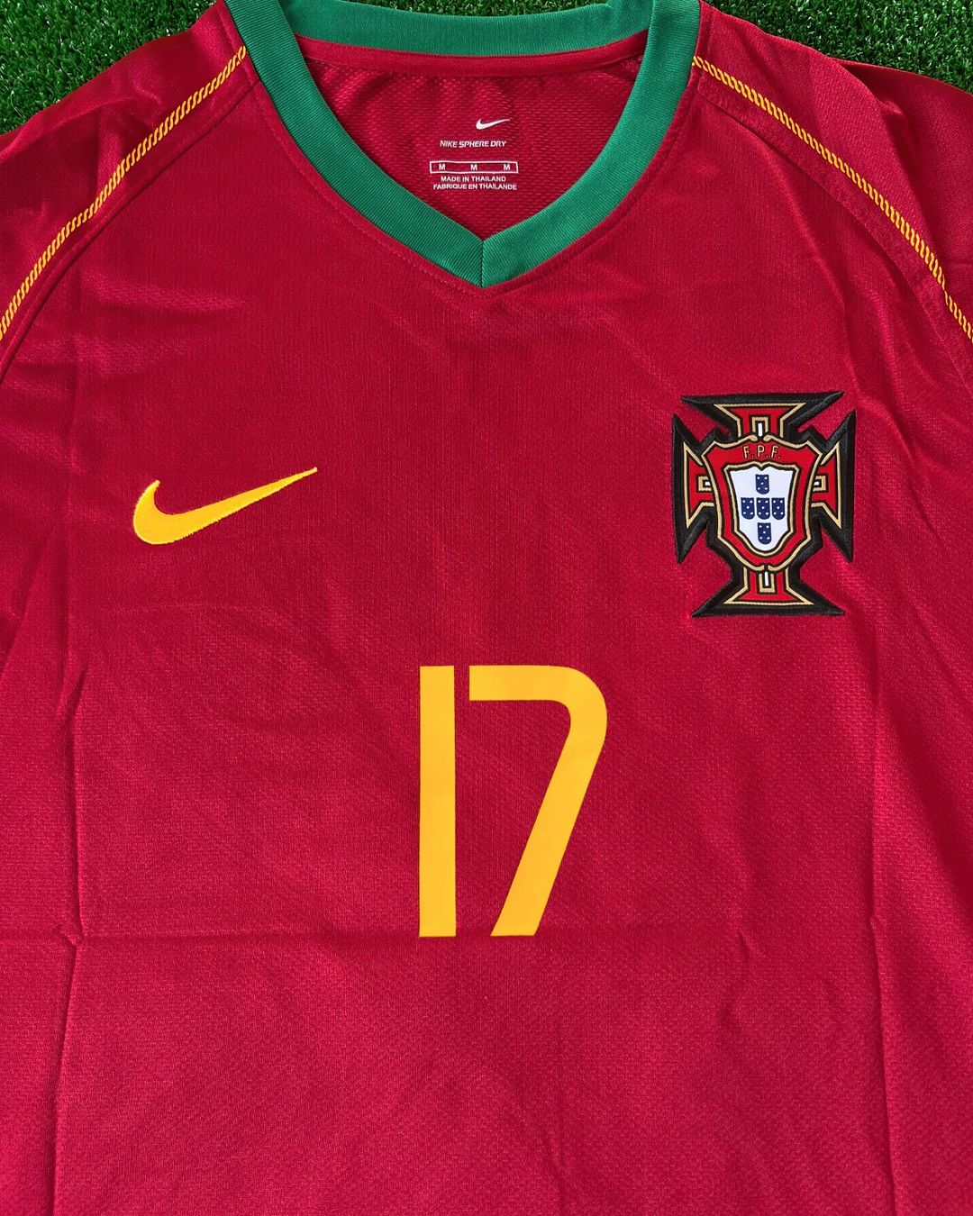 Cristiano Ronaldo Portugal 2006 World Cup Patch Retro Football Jersey – 4