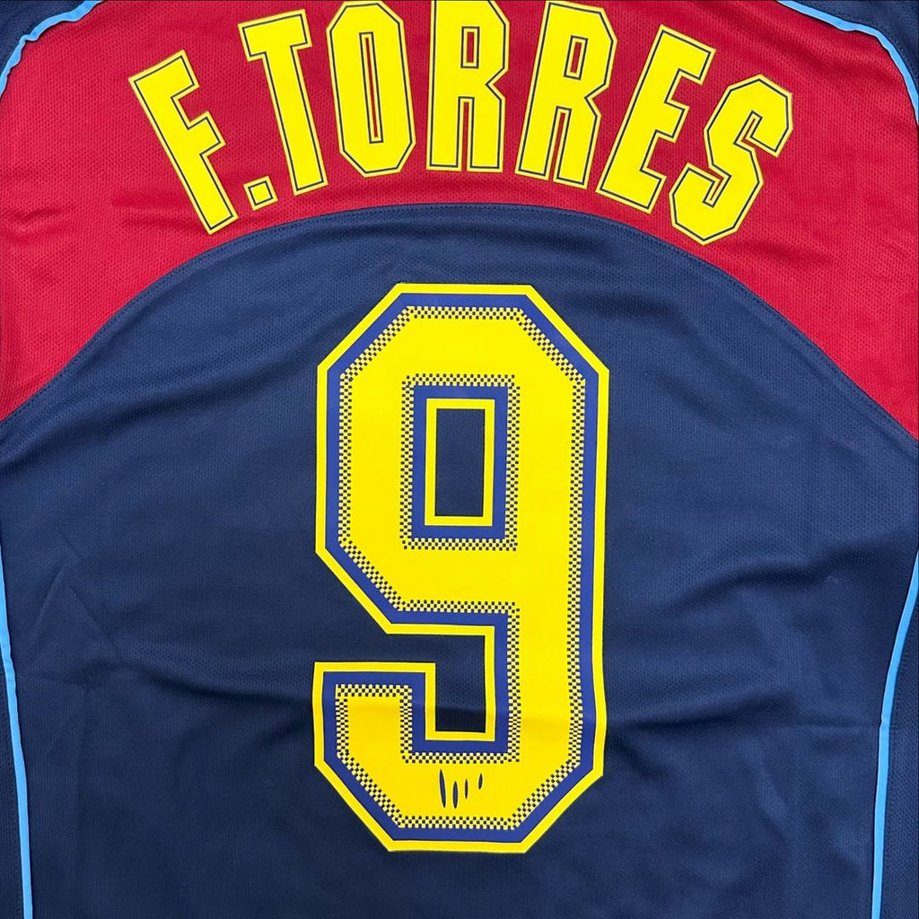 Fernando Torres Atlético Madrid Spider-Man 2003-2004 Long Sleeve Retro Football Jersey – 5