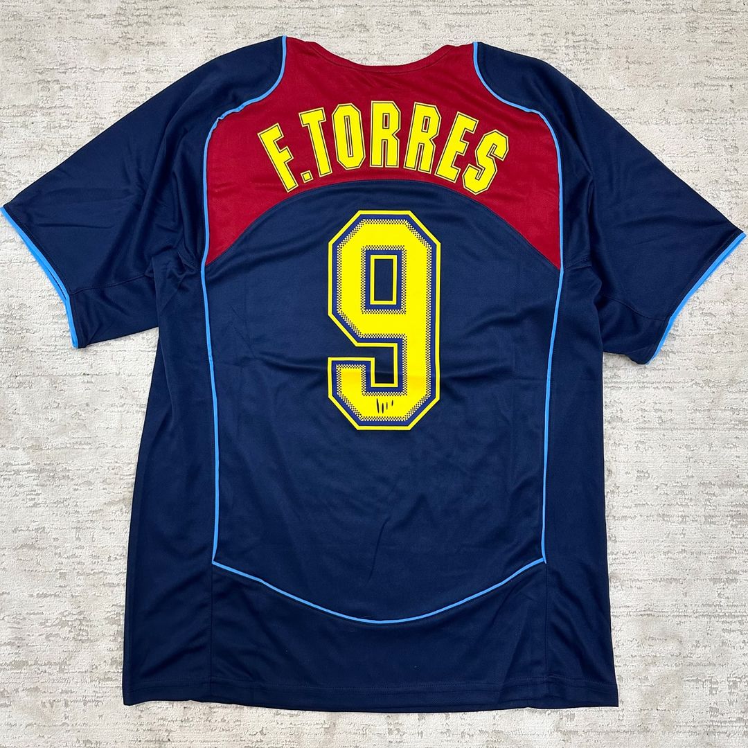 Fernando Torres Atletico Madrid SpiderMan 2003 2004 Retro Football Jersey – 5