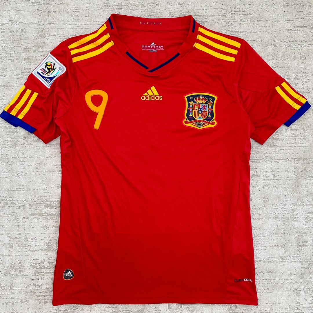 Fernando Torres Spain 2010 World Cup South Africa Champion Retro Jersey – Detailed View
