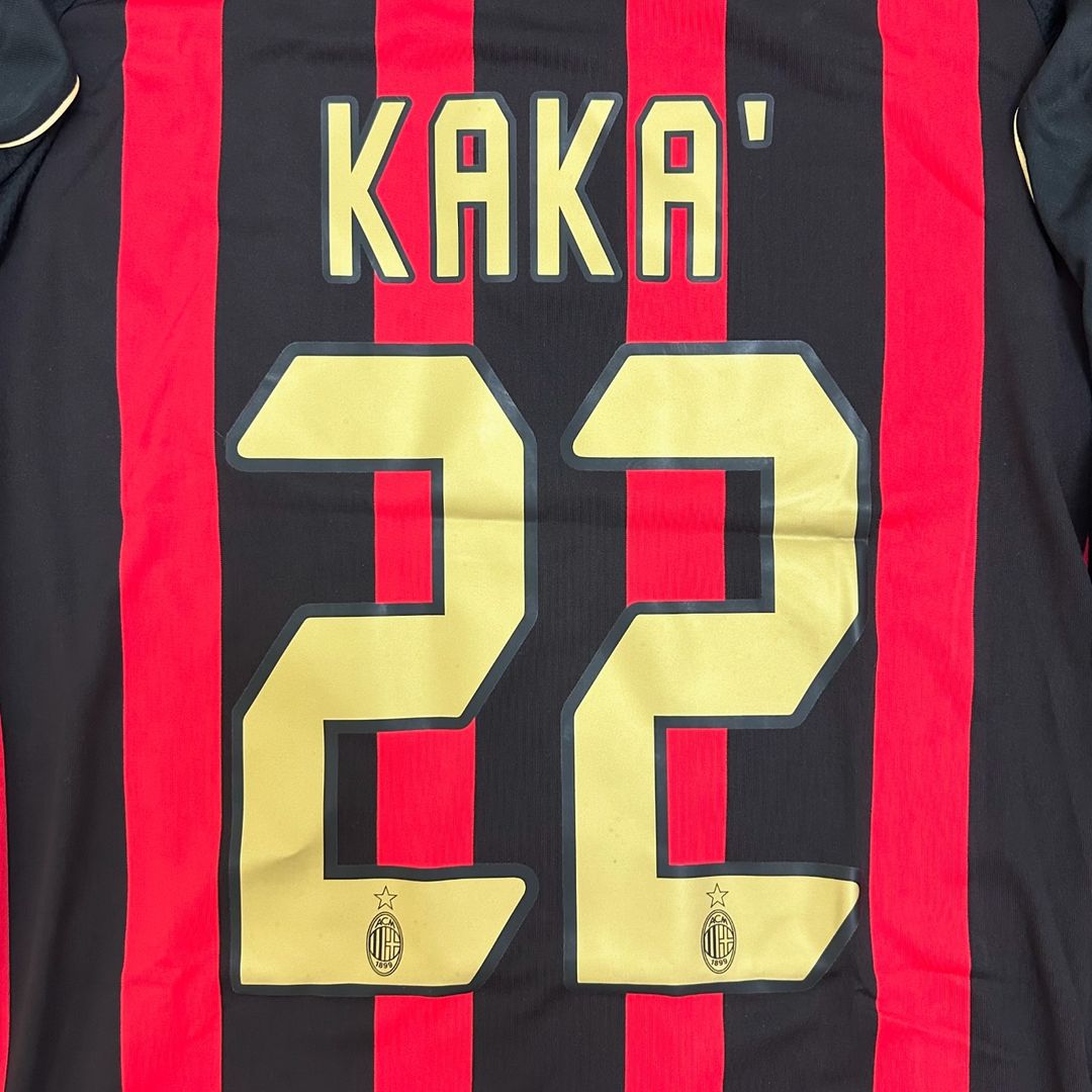 Kaká Leite Milan 2006 2007 Red Black Retro Jersey – 4