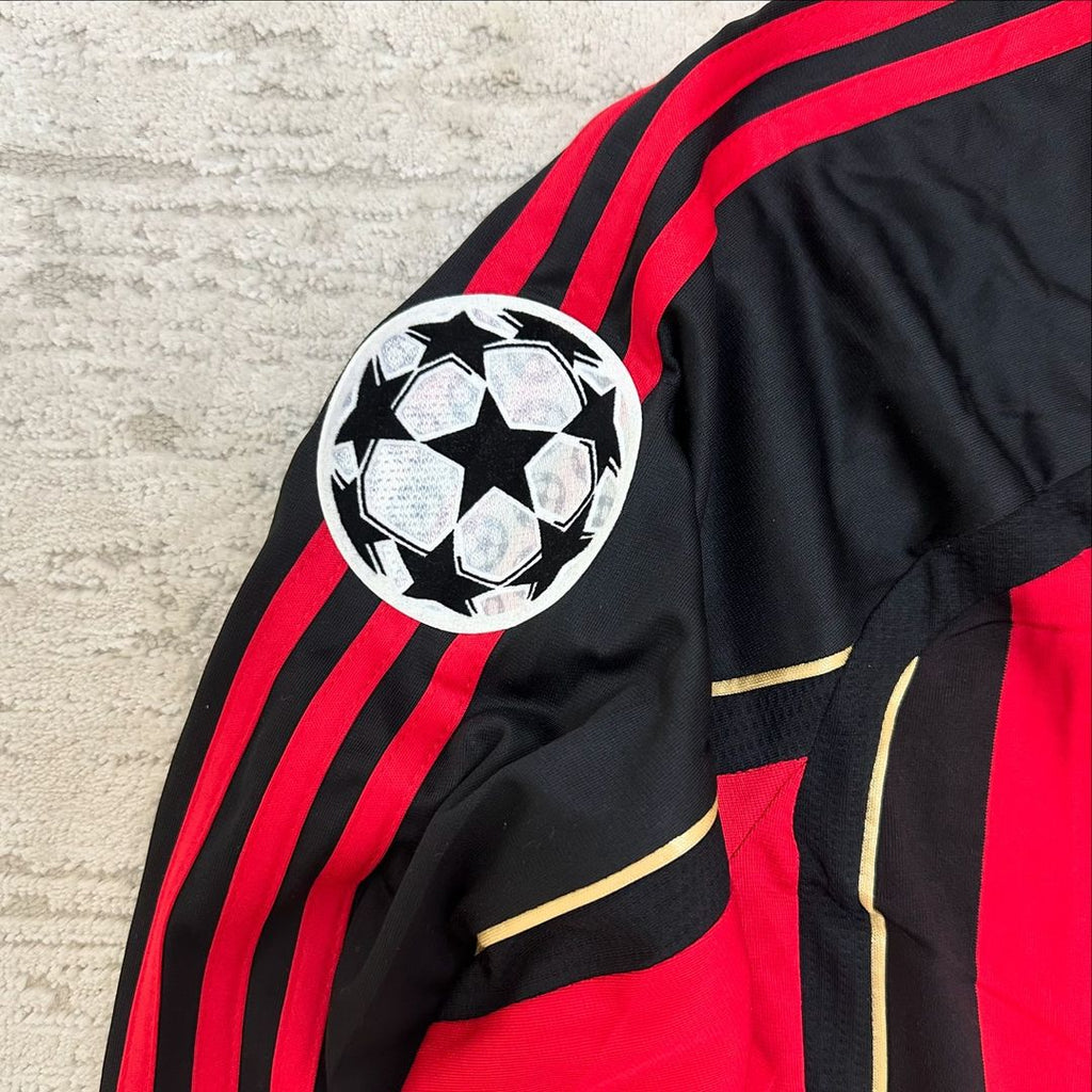 Kaká Leite Milan 2006 2007 Red Black Retro Jersey – 6