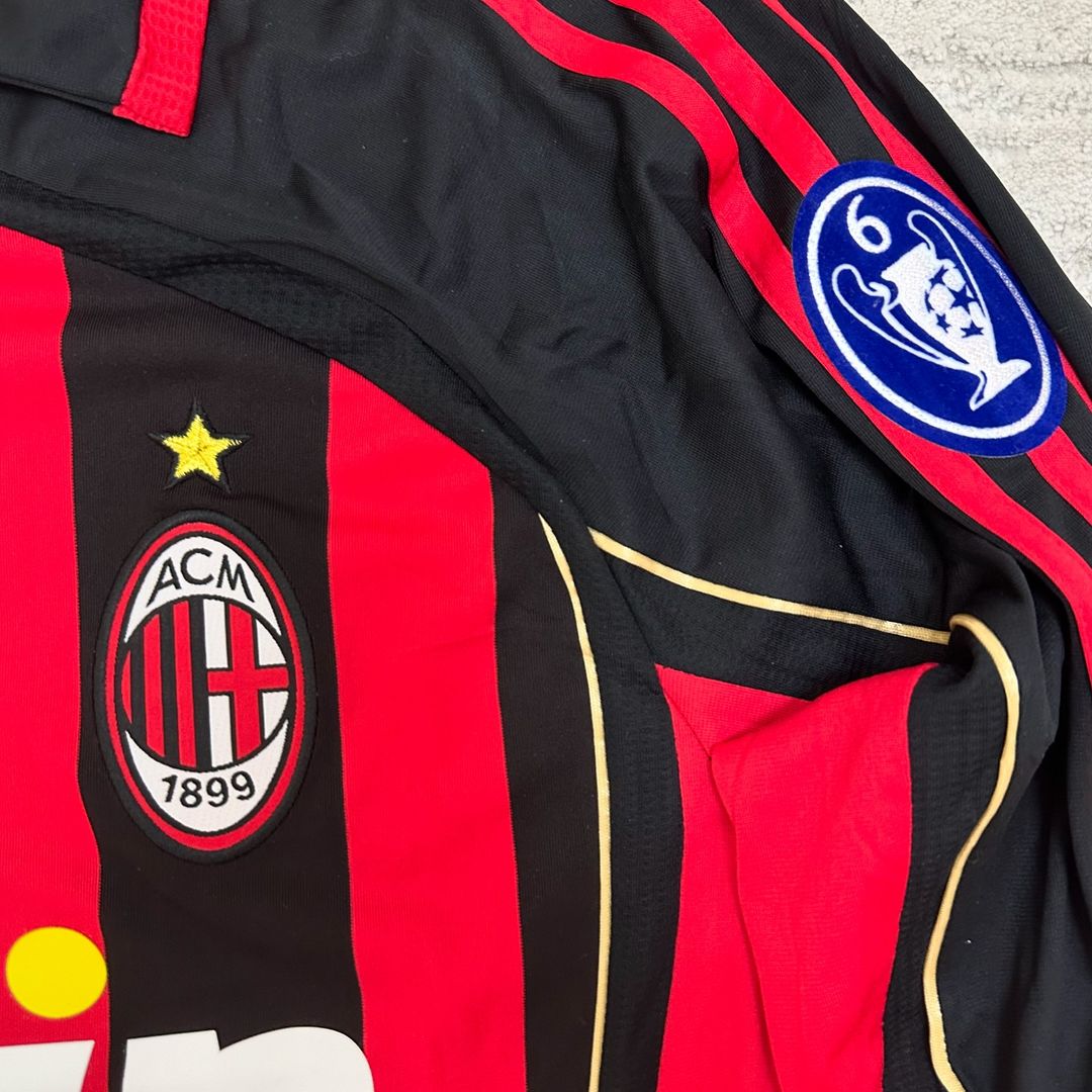 Kaká Leite Milan 2006 2007 Red Black Retro Jersey – 5